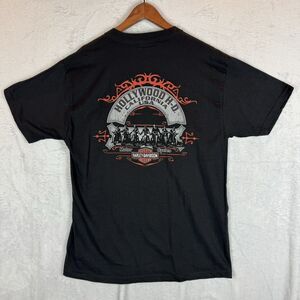 Harley Davidson Shirt Large Hollywood California Black